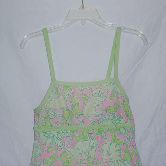 Rare Vintage Lilly Pulitzer Fried Catfish Leopard Fish Swimsuit One-Piece - Picture 2 of 16